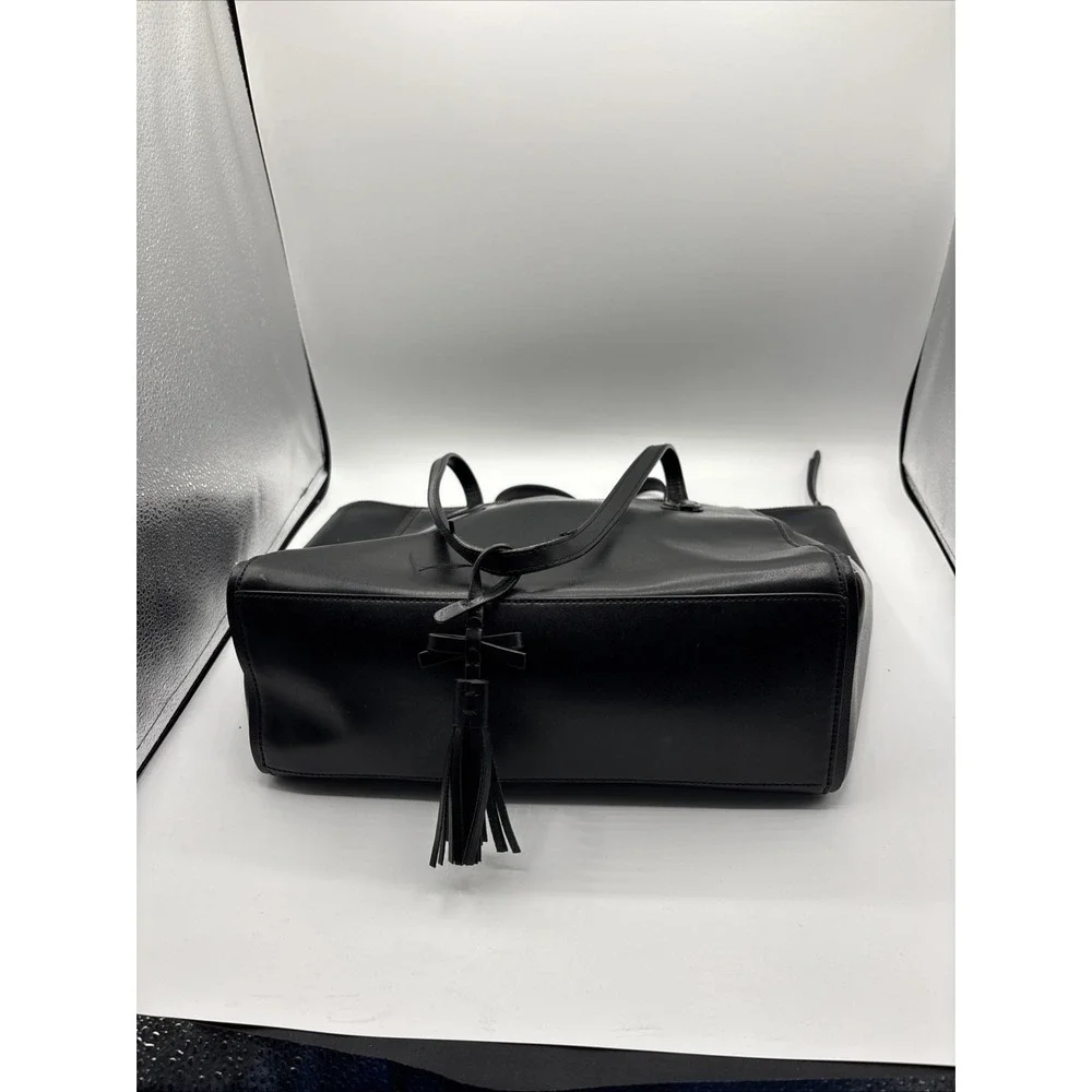 Kate Spade Smooth Leather Kali Large Black Shoulder Bag Tote Zipper Closure